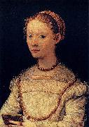 Maso da San Friano Portrait of Elena Gaddi Quartesi oil painting reproduction